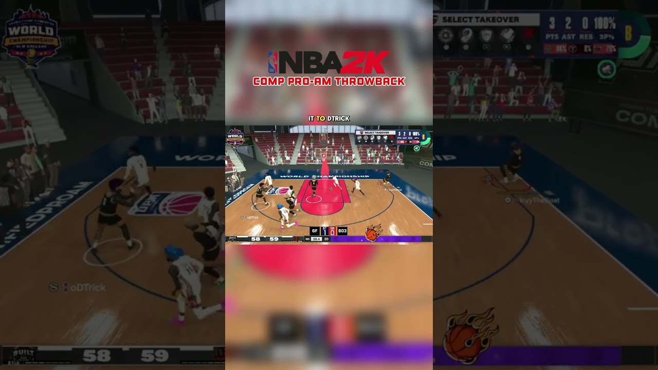 NBA 2K Comp Pro-Am Throwback | Steal and Score in the Clutch (IcyyThaGoat) 