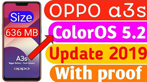 Oppo a3s coloros 5.2 update in February 2020/ How to update coloros 5.2 for oppo a3s