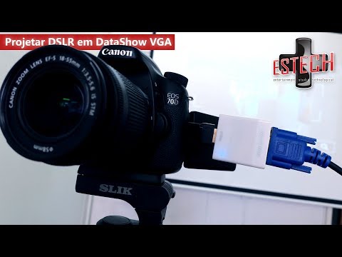 Vídeo: Como conecto minha câmera ao projetor?