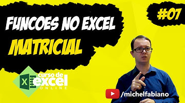 FUNÇÃO MATRICIAL NO EXCEL - COMO USAR - Fórmulas matriciais no EXCEL #07