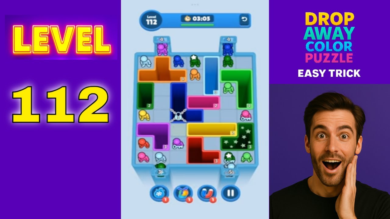 Drop Away: Color Puzzle Level 112 - YouTube