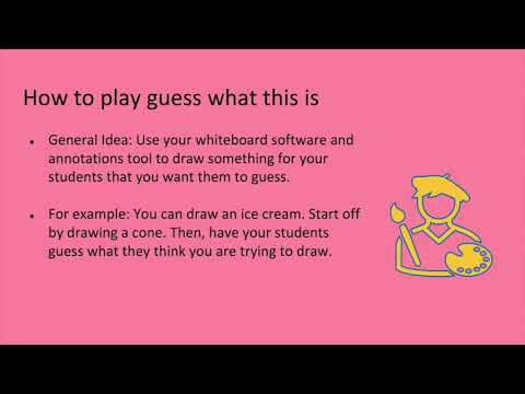 Skinnende betale Derivation 03 Activity Ideas for teaching elementary students online Guess what this  is - YouTube