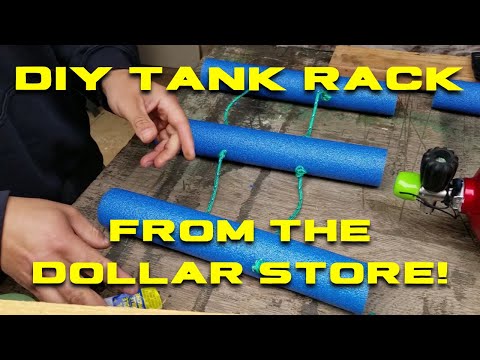 How to make a SCUBA tank holder for your car or truck - DIY