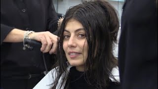 Alessandra Mastronardi si fa bella nel beauty center L'Oreal