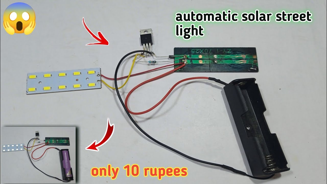 automatic solar street light banaye | how to make automatic solar ...