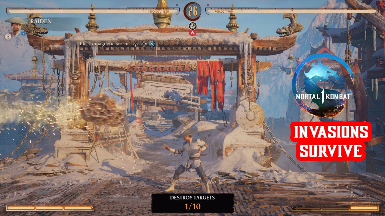 Mortal Kombat 1 - Invasions - Reptile Season - Rampart MESA - SURVIVE