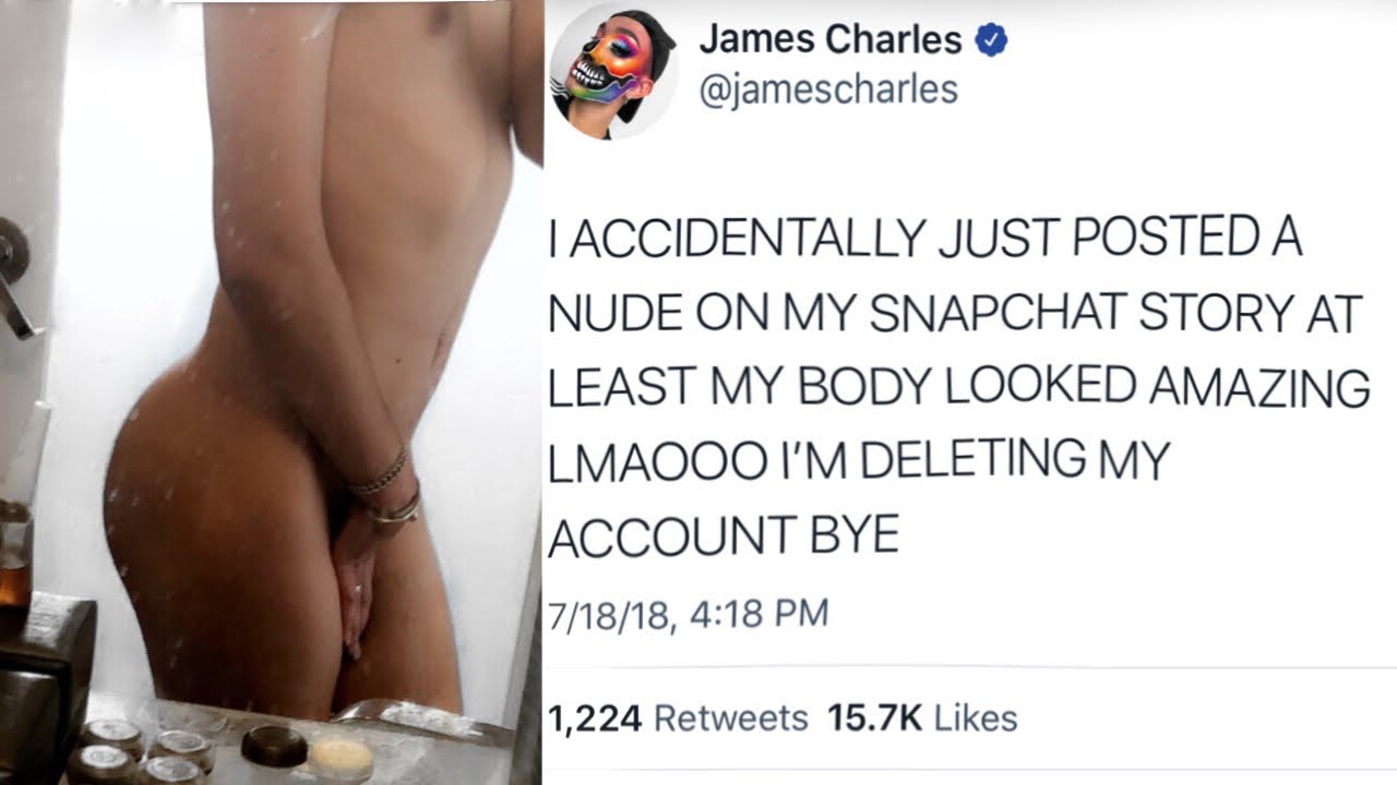 James Charles Shares Own Nude After Hacking And It Becomes A Meme.