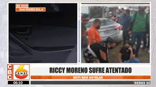 Presentadora Riccy Moreno sufre atentado