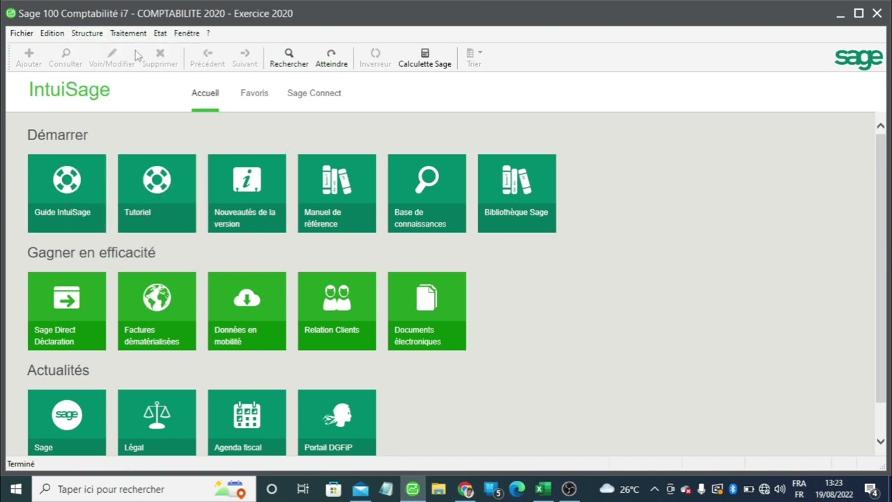 SAGE SAARI I7 : Plan comptable analytique