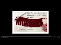 How to CROCHET fringe ‐ Continuous CROCHETED fringe trim