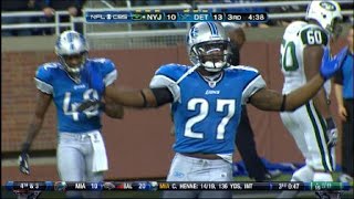 Play video: Smith picks Sanchez - Lions CB Alphonso Smith picks off Jets QB Mark Sanchez.