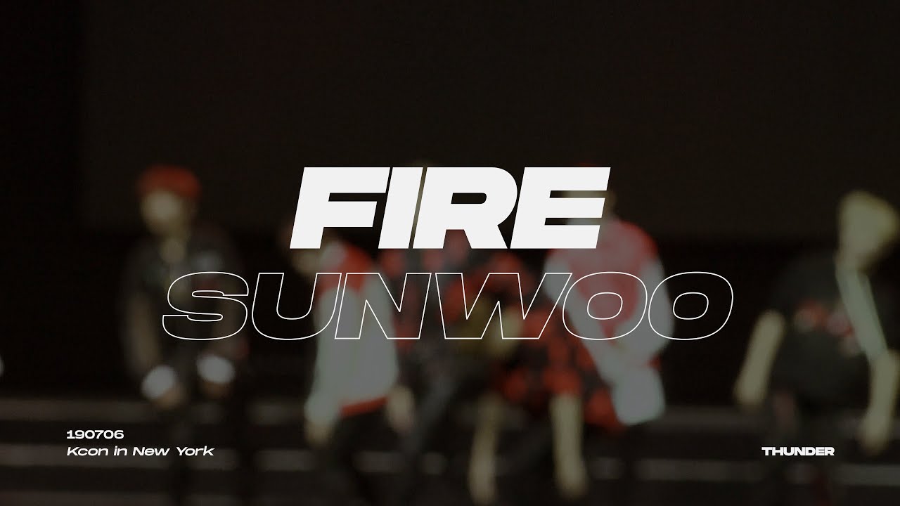 [4K]190706 불타오르네(FIRE) - 더보이즈 선우(THE BOYZ SUNWOO) | Kcon NY