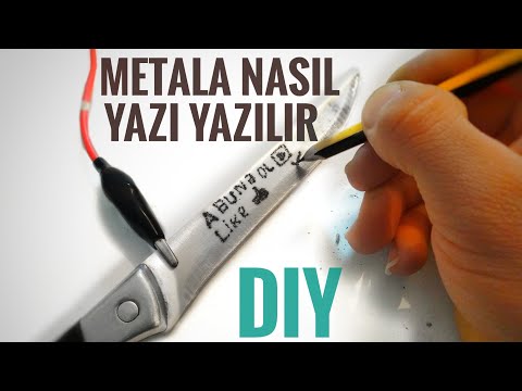 Evde metala yazı yazma aleti hazırlama/DIY 0$