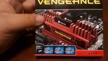 Corsair VENGEANCE DDR3 1866 memory unboxing