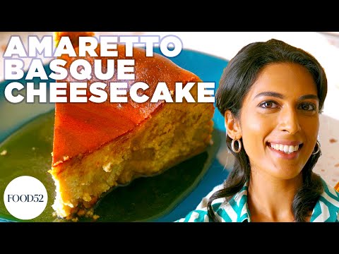 Amaretto coffee Basque cheesecake, from the video