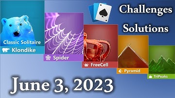 Microsoft Solitaire Collection: June 3, 2023