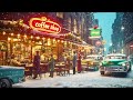 Cozy 1950 S Coffee Shop At Christmas Time Classic Christmas Songs Vintage Holiday Ambience