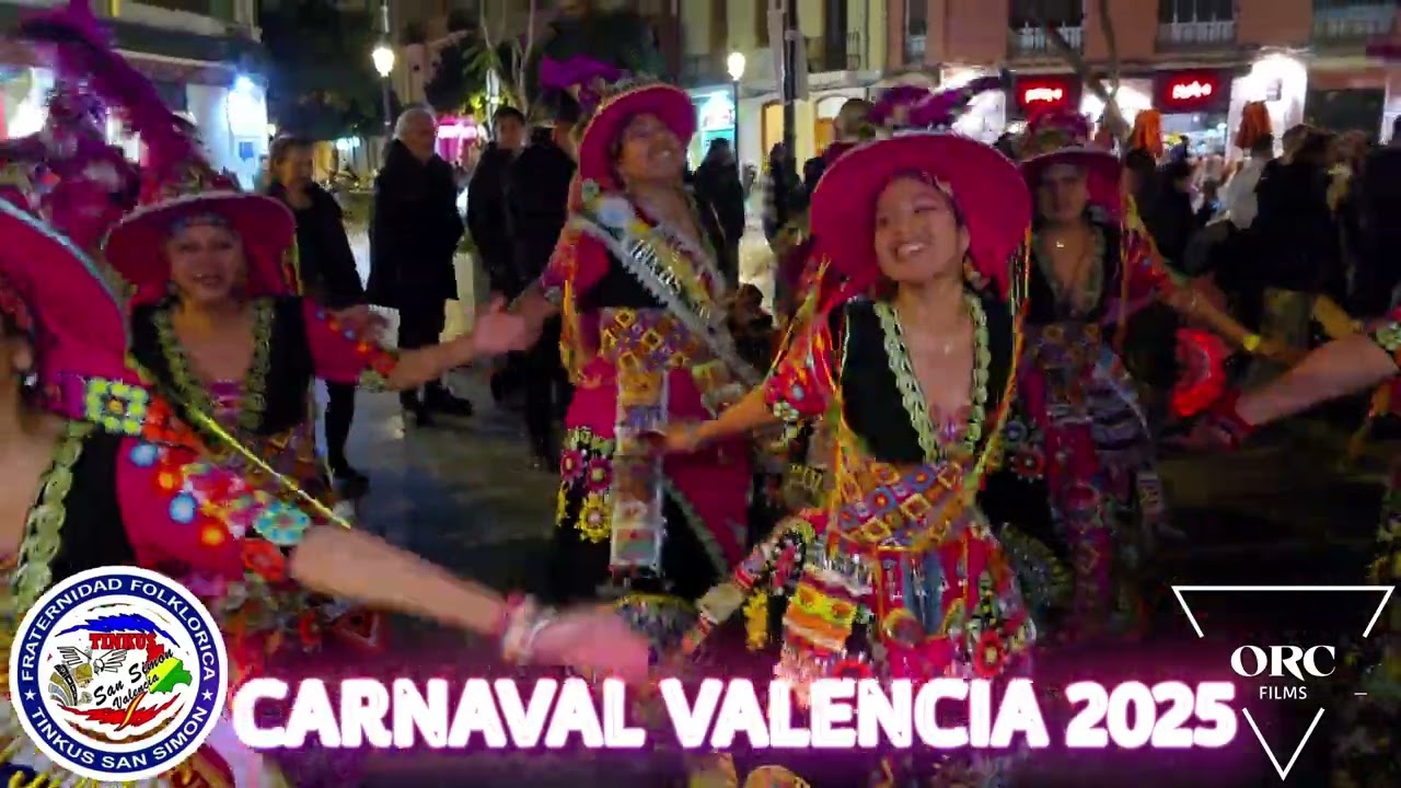 CARNAVAL VALENCIA RUZAFA 2025 Tinkus San Simón ❤️💙