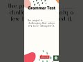 Grammar Test series| English Grammar #english #youtubeshorts #grammar