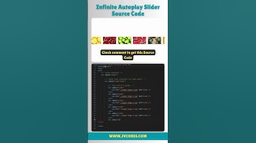 How to make an Infinite Autoplay Slider | JV Source Code #shorts #coding #css #html