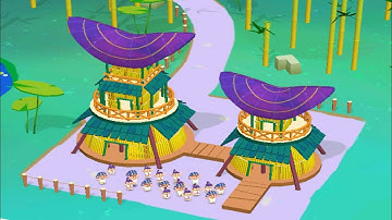 BAMBOO COTTAGE IDLE JUNGLE SURVIVAL BUILDER GAMEPLAY #23