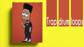FREE TRAP DRUM LOOPS + TRAP DRUM KIT [ free loop kit trap ](kick,snare,808,Hihat,Perc loops) | pt 45