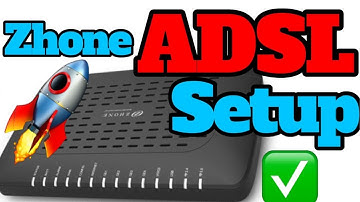 The Setup ADSL Zhone modem in 1 Minute Guide For Everyone