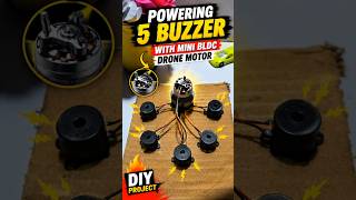 Powering 5 Buzzer With Mini BLDC Drone Motor#tech #diy #project #schoolproject #shortsfeed