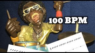 Rhythm Exercise / Timing Practice  100 bpm, Drum Loop, Metronome Exercise 1 Timing 100 Bpm
