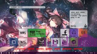 Wallpaper Engine + Rainmeter + Visualizer = Extremely Adorable