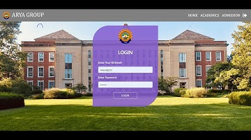 college management system using php mysqli database by arya web coding