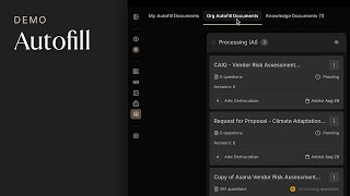 Autofill RFPs, security questionnaires, and other documents with Rox agents