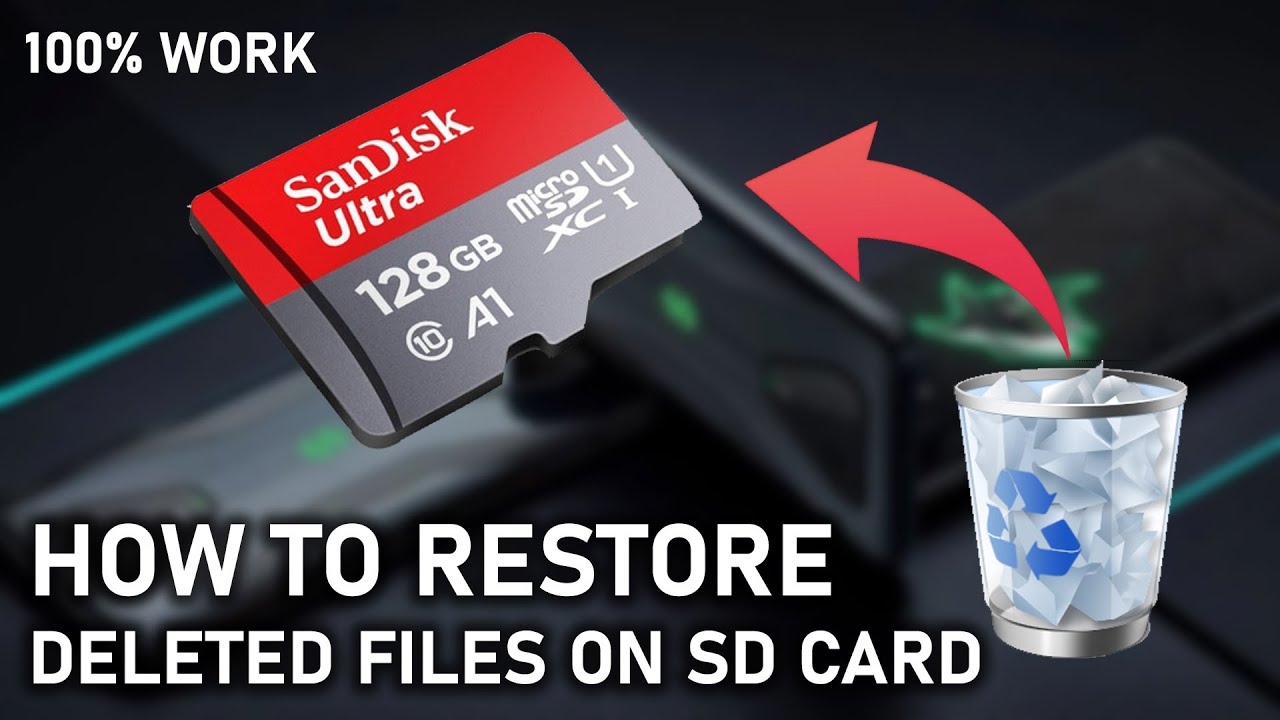 How to Recover Deleted Files on sd card - YouTube