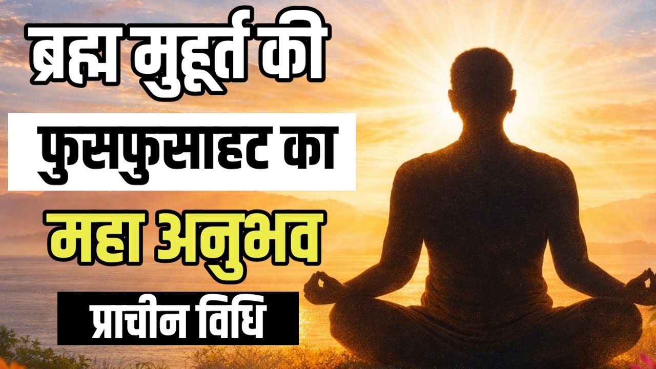 ब्रह्म मुहूर्त की फुसफुसाहट का महा अनुभव #Meditation #Dhyanchetna #Sarvavyapi_Chetna