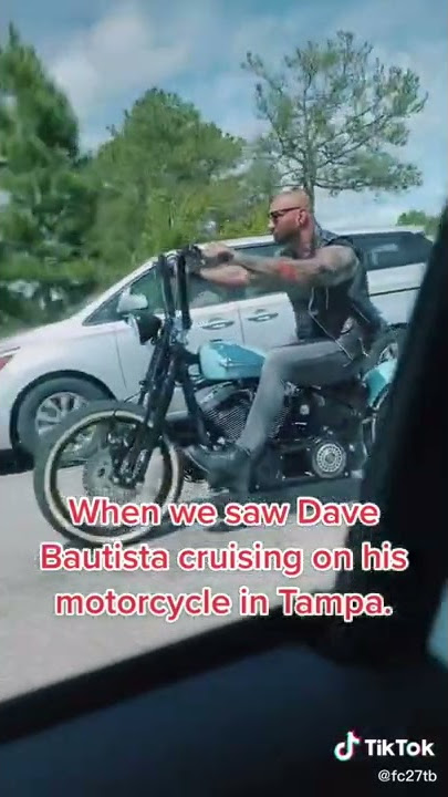 Just driving home and, oh wait, it’s Dave Bautista cruising Credit fc27tb