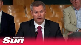 FERRY FIASCO: Derek Mackay makes his opening statement to the Public Audit Committee