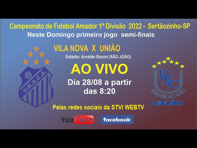 VILA NOVA X SANTA MARTA Campeonato de Futebol Amador COPA PREFEITO