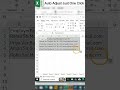 Excel sheet me automatic adjust kaise kare text ko