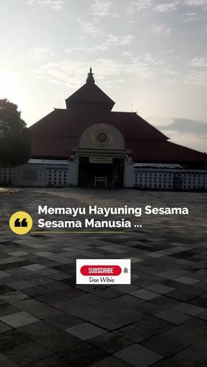 Memayu Hayuning Pribadi | Masjid Gede Kauman Yogyakarta #Shorts