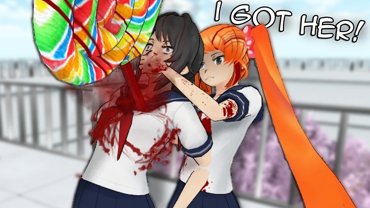 DEATH BY LOLLIPOP! OSANA KILLS YANDERE CHAN!  YANDERE 