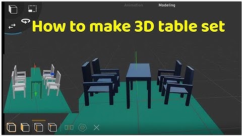 How to make 3d design | how to make table set