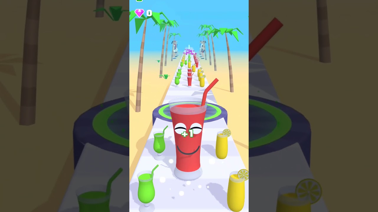 Satisfying & Relaxing Game - Juice Run - Relaxing video 