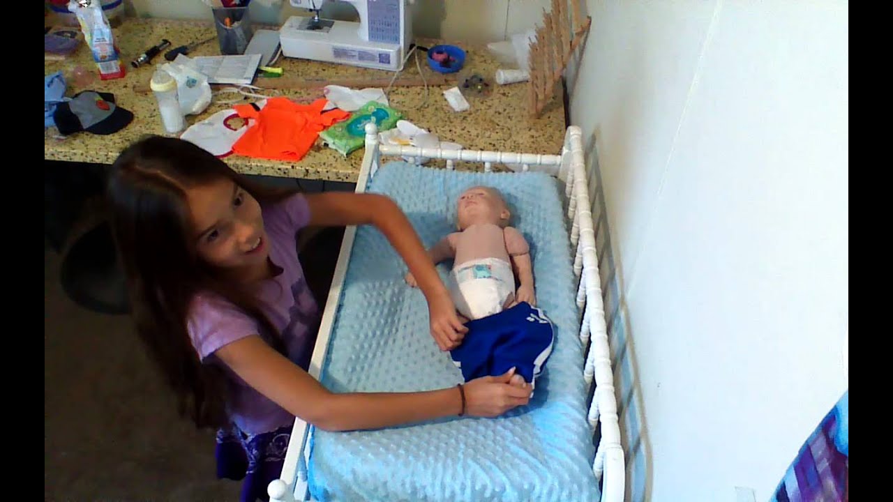 Reborn baby Trey getting changed - YouTube