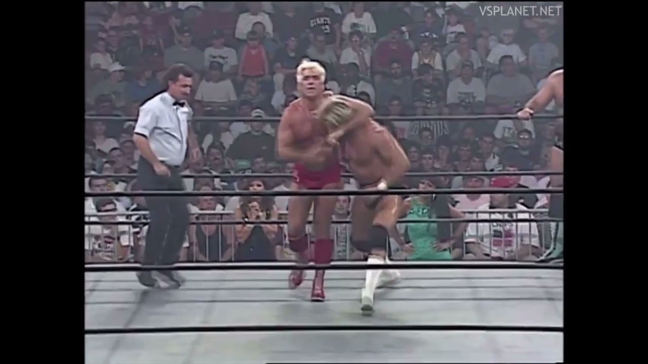 Ric Flair and Arn Anderson v Sting and Lex Luger on Nitro (1996) - YouTube