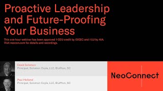 NeoConnect 2020 | Proactive Leadership and Future-Proofing Your Business