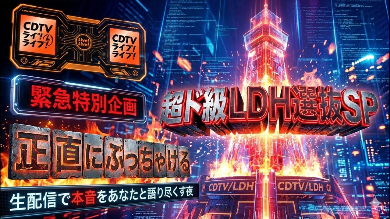 【生配信】CDTVのLDH選抜について本音で語り合おうの会!※音声のみ!
