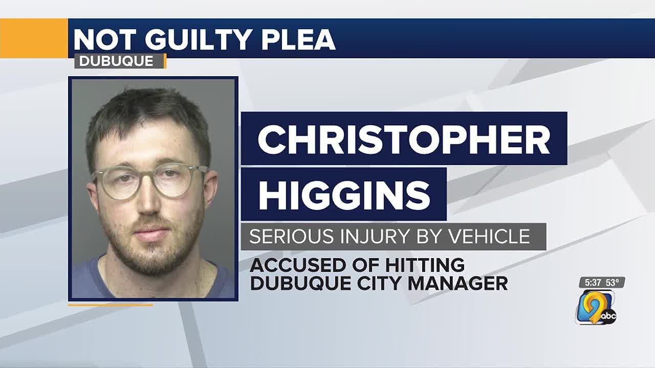 Dubuque man accused of hit and run that injured city manager pleads not guilty