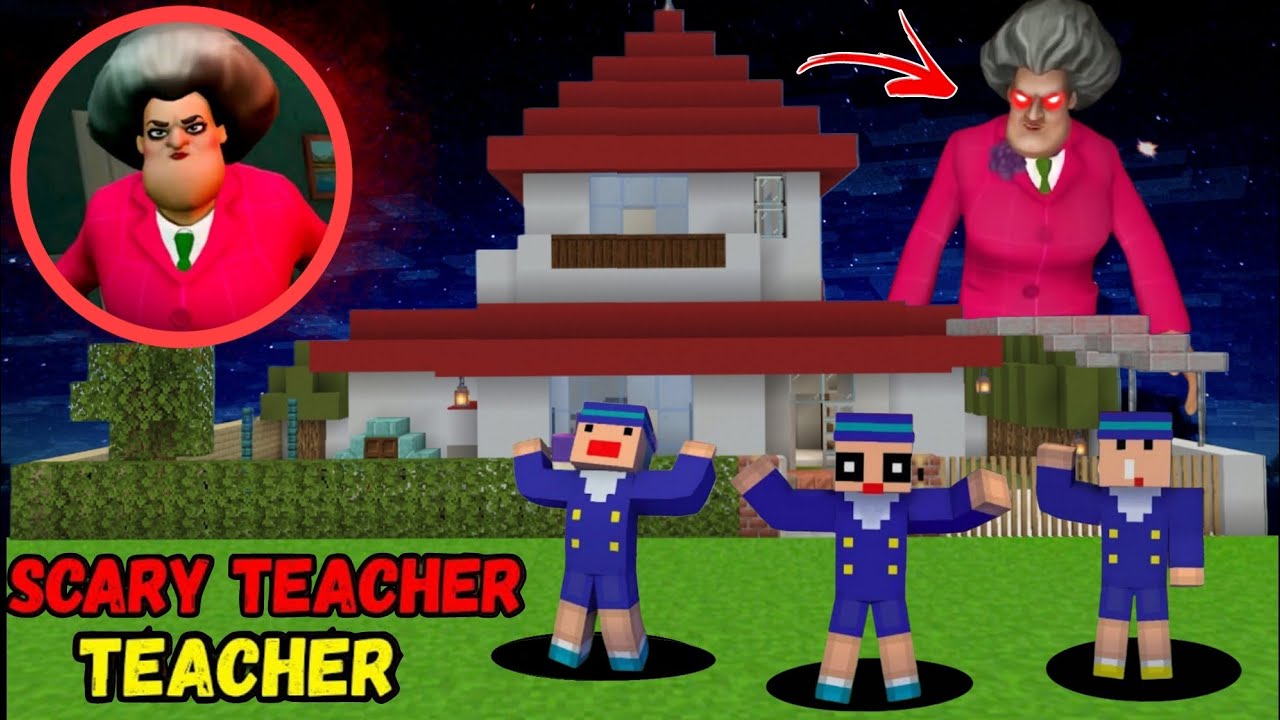 SHINCHAN Found SCARY TEACHER In Minecraft 😨😱