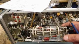 The delay line and vertical circuit on the Tektronix scope