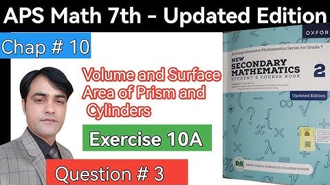 Exercise 10A Question NO 3 I Statistical Diagram I APS Maths 7th I New Secondary Math Book 2 updated